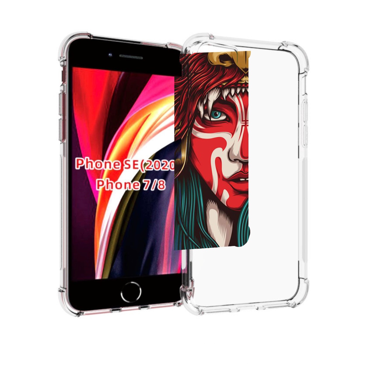 

Чехол MyPads девушка-в-маскировке для iPhone 7 4.7 / iPhone 8 / iPhone SE 2 (2020), Прозрачный, Tocco