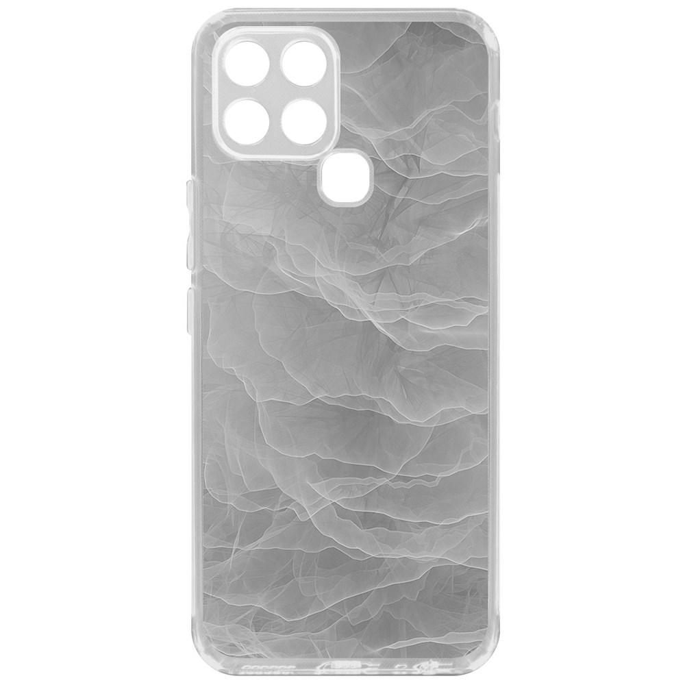 фото Чехол-накладка krutoff clear case абстракт туман для infinix smart 6