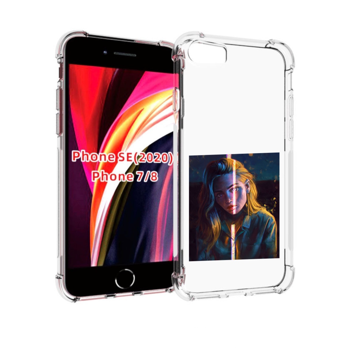 

Чехол MyPads девушка-в-тени для iPhone 7 4.7 / iPhone 8 / iPhone SE 2 (2020), Прозрачный, Tocco
