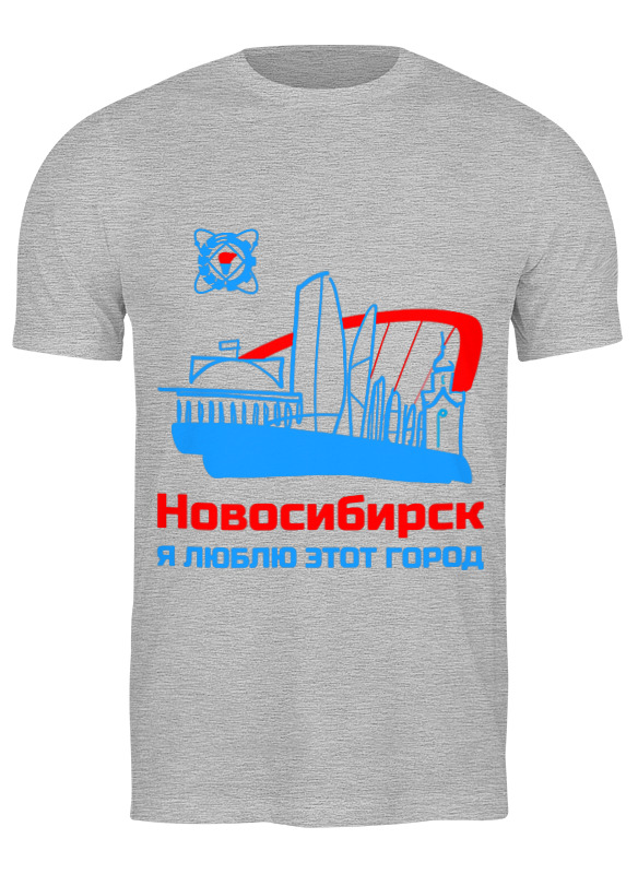 

Футболка мужская Printio Новосибирск серая M, Серый, Новосибирск