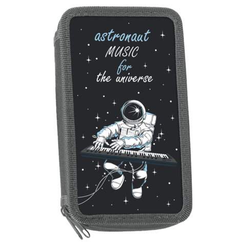 

Пенал ЮНЛАНДИЯ, 2 отделения, полиэстер, 19х11 см, "Space music", 271027 (арт. 271027)
