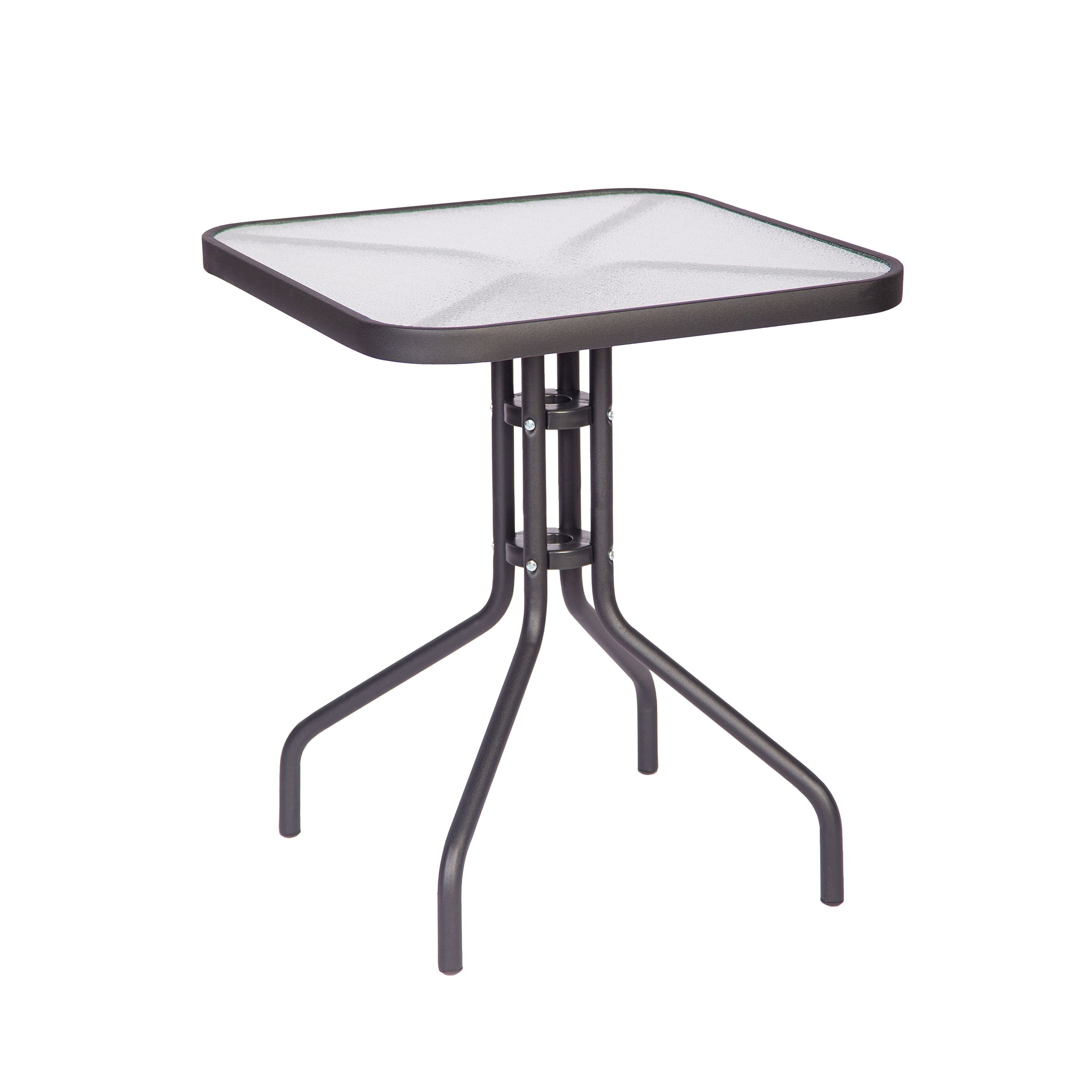 Стол для дачи обеденный Экодизайн Bistro Sc-075 черный 60х60х70 см