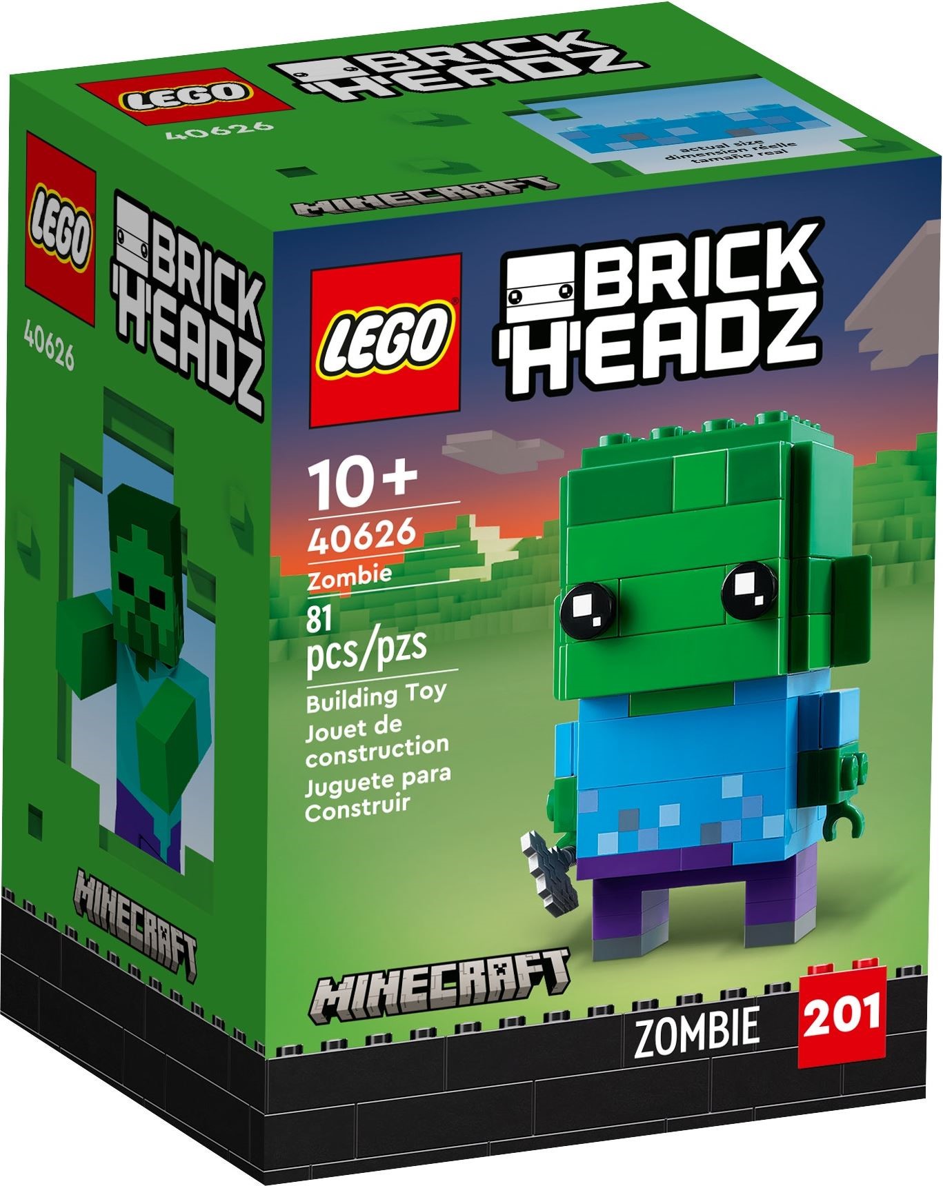 

Конструктор LEGO 40626 BrickHeadz Зомби