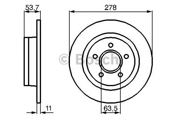

Тормозной диск BOSCH 0986479070