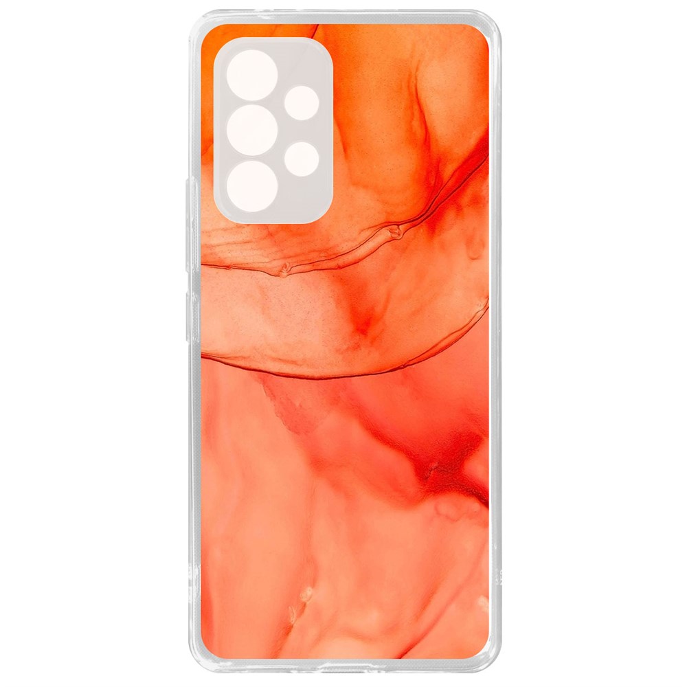 

Чехол-накладка Krutoff Clear Case Абстракт оранж для Samsung Galaxy A53 (A536), Прозрачный