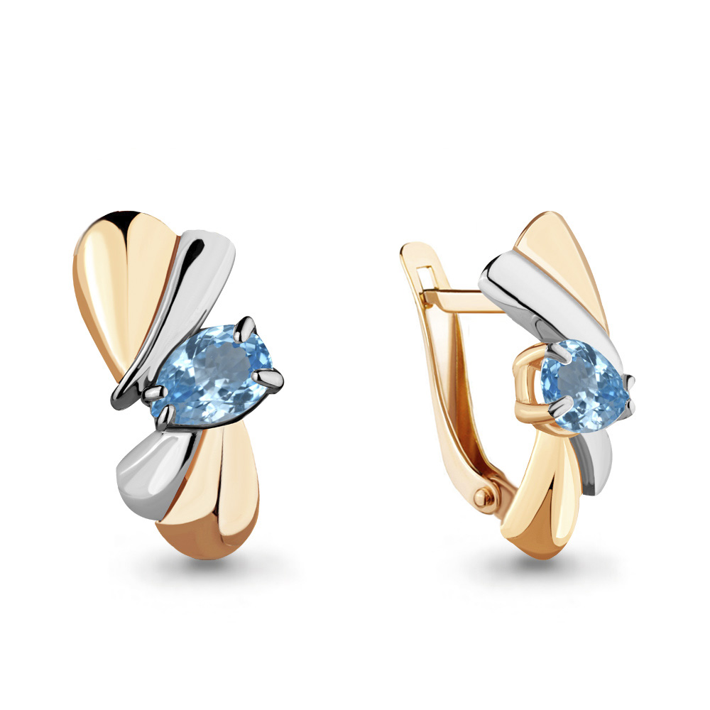 

Серьги из серебра с топазом Aquamarine 4489505_925_з, 4489505_925_з