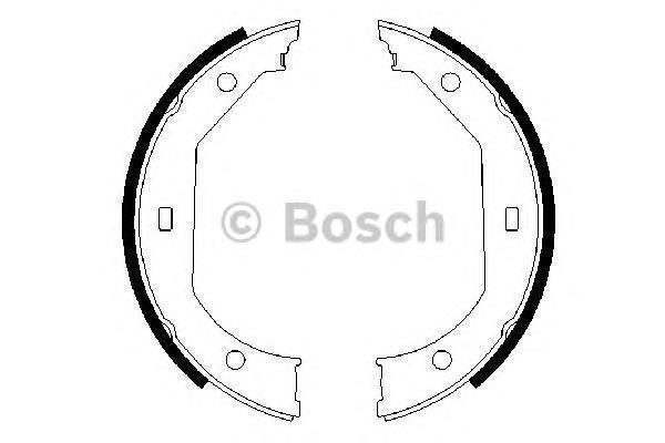 

Тормозные колодки Bosch барабанные 0986487607