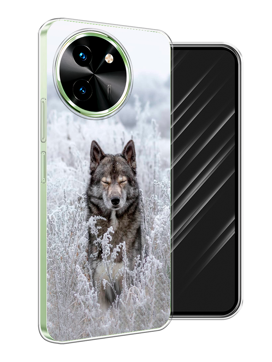 

Чехол Awog на Vivo T3x/Y38 5G "Волк в поле", Белый;черный, 2610750-1