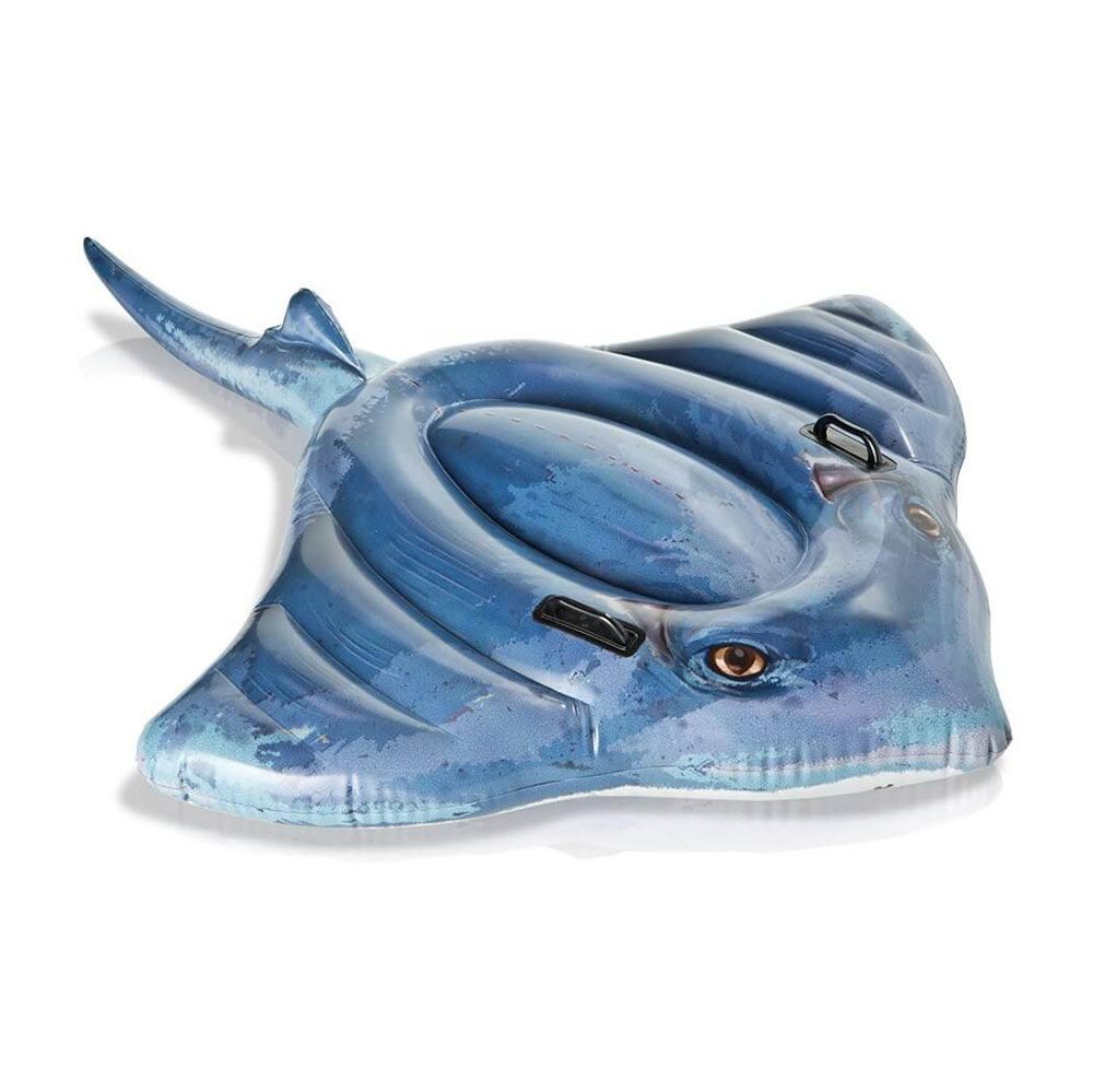 Игрушка надувная для плавания Intex Stingray Ride-On Гигантский скат с ручками, 18 игрушка надувная для плавания мотобайк 180 х 94 х 71 см от 3 лет 57534np intex intex