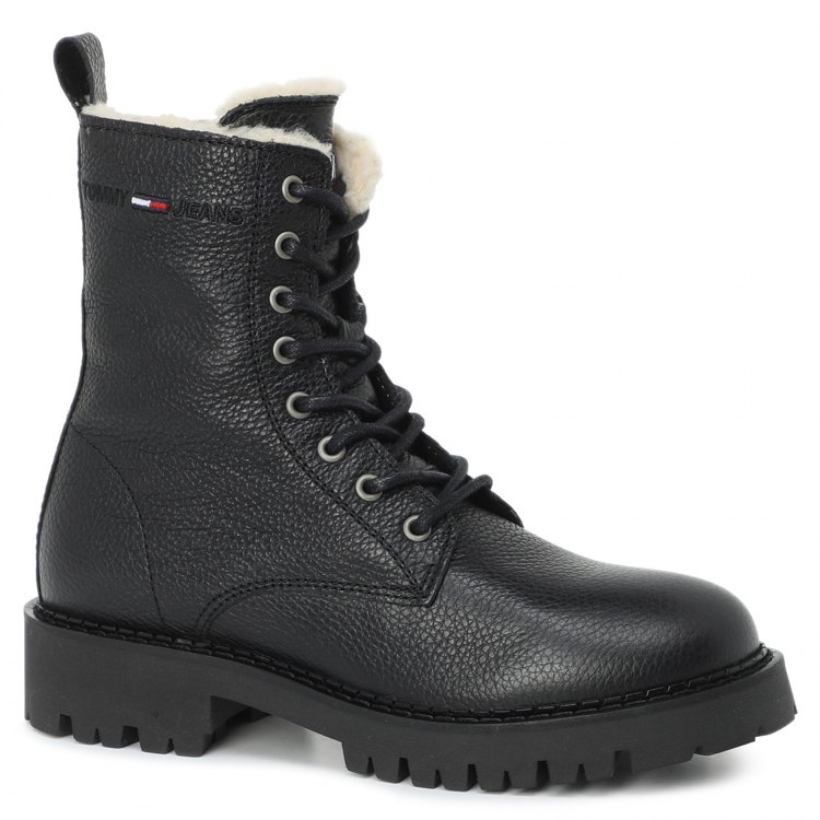 фото Женские ботинки tommy jeans tommy jeans warmlined boot en0en01606 цв. черный 38 eu