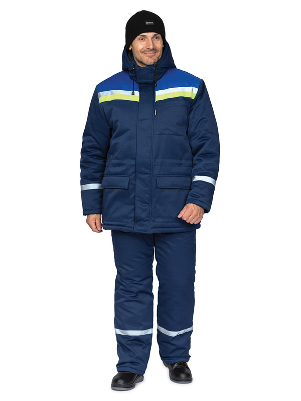 

Костюм рабочий мужской Прабо Стройка 9561 синий 44-46/170-176, Стройка 9561