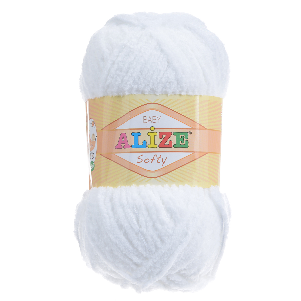 

Пряжа Alize 694530 Softy 450 молочный, Softy