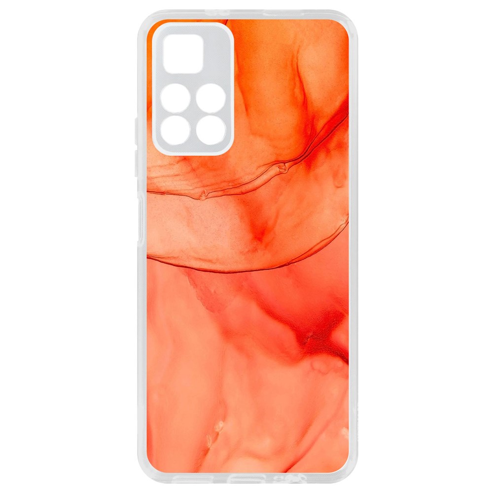 

Чехол-накладка Krutoff Clear Case Абстракт оранж для Xiaomi Redmi Note 11T 5G, Прозрачный