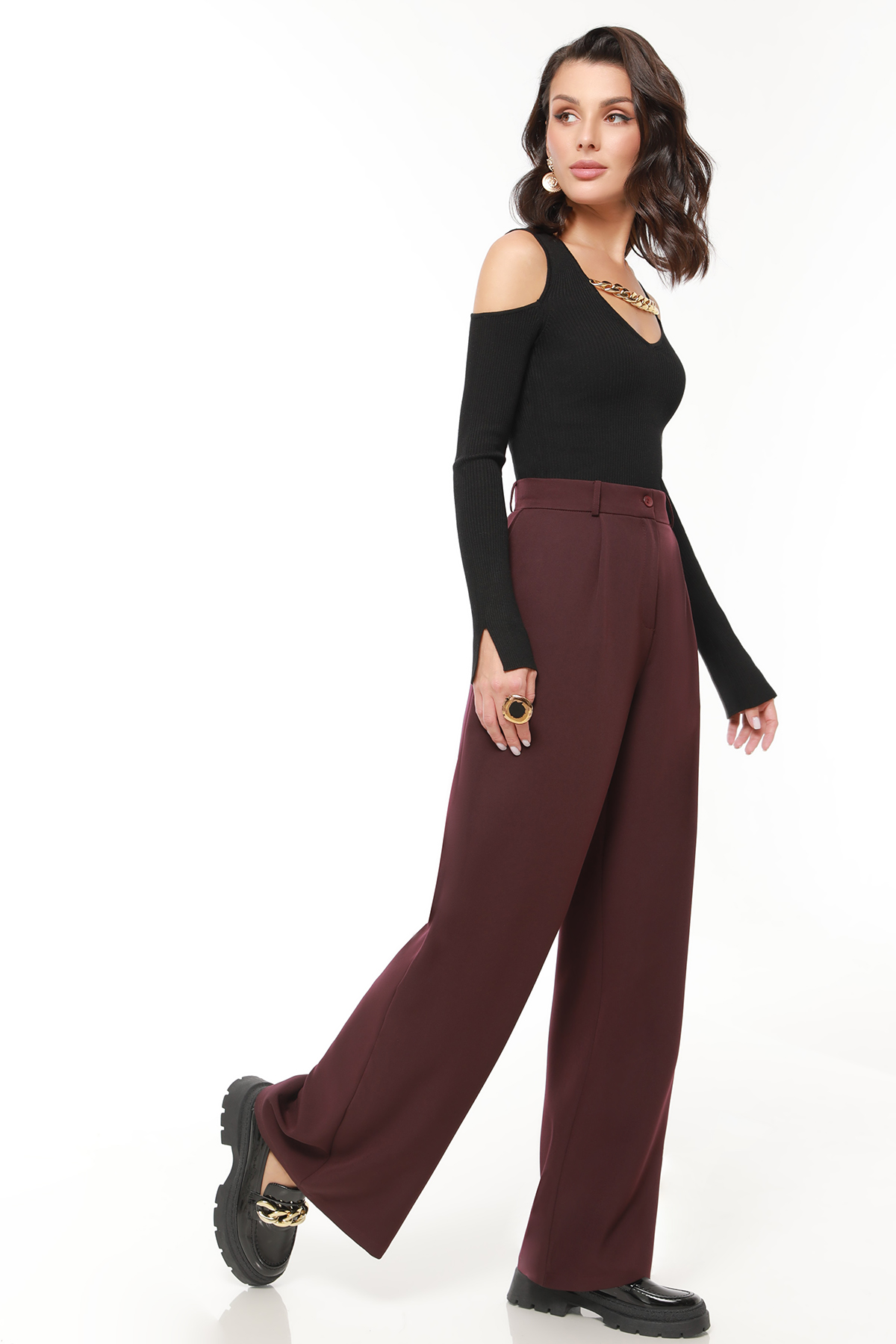 

Брюки женские DSTrend История с обложки фиолетовые 50 RU, Фиолетовый, История с обложки