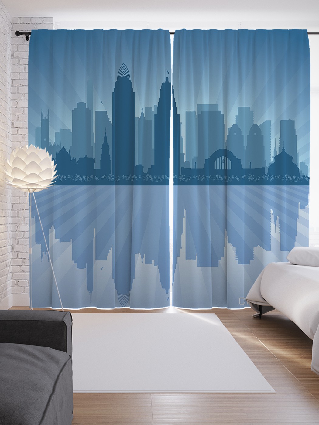 

Шторы JoyArty с фотопечатью "Панорама Цинциннати" из сатена, 290х265 см, Панорама Цинциннати