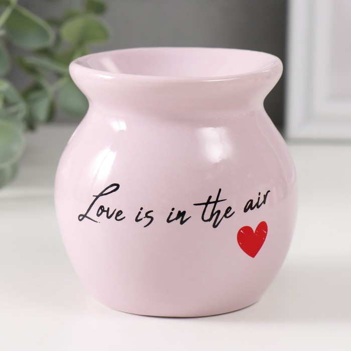 

Ароматическая лампа Love is in the air 9735347 сиреневая 7,2х7,2х7,8 см, Розовый