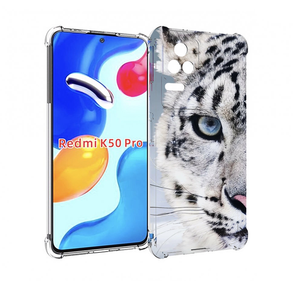 Чехол MyPads Снежный-барс для Xiaomi Redmi K50/K50 Pro
