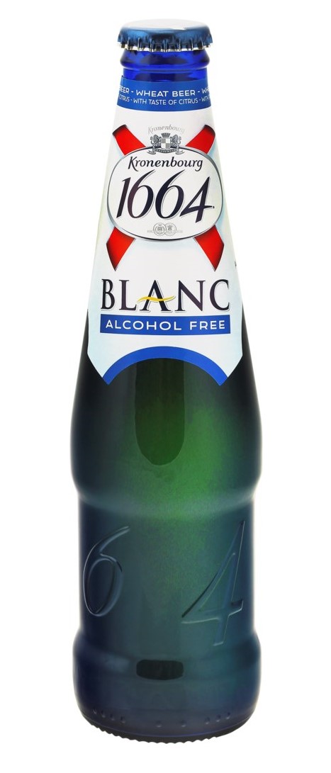Пивной напиток безалкогольный Kronenbourg 1664 Blanc светлый фильтрованный 0,33 л