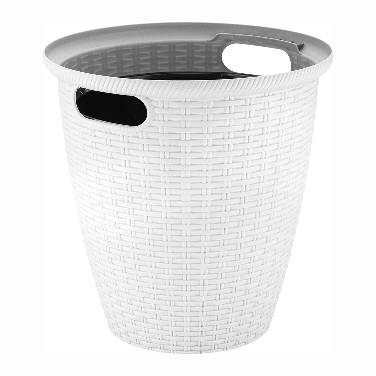 

Кашпо напольное InGreen Rattan, с внутренним горшком, 20 л, белоснежный жасмин, Белый