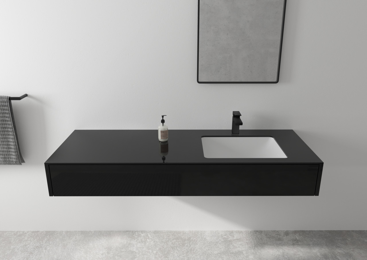 

Смеситель для умывальника Hansgrohe Vernis Shape 71569670 однорычажный, фикс. излив, черны, Черный