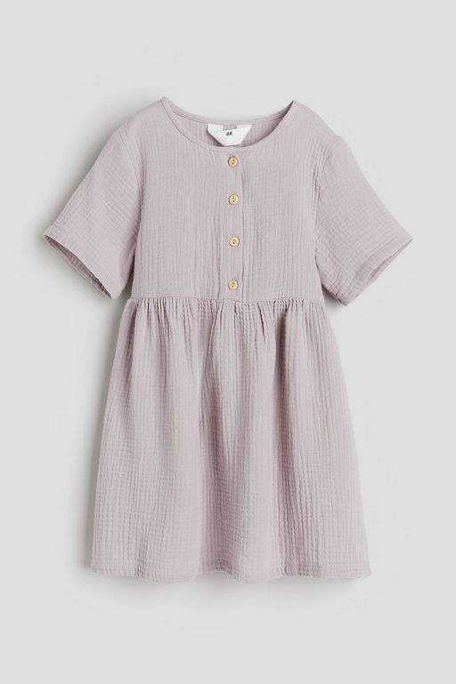 

Платье детское H&M 1027159, Светлый матовый фиолетовый, 134, 1027159