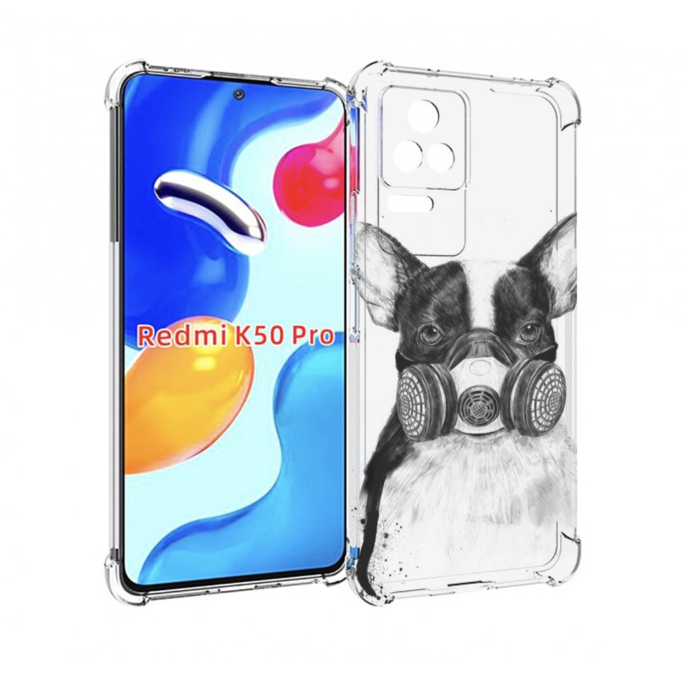 

Чехол MyPads Французский бульдог для Xiaomi Redmi K50/K50 Pro, Прозрачный, Tocco