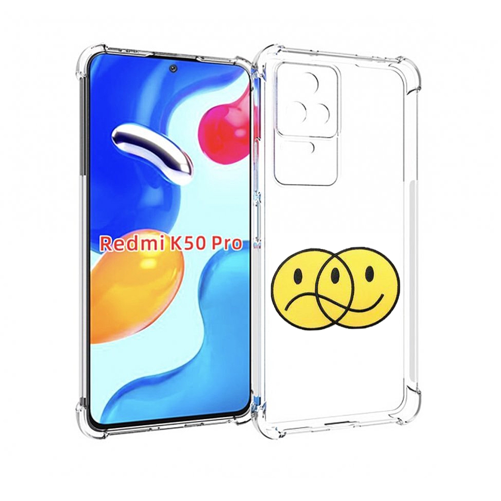

Чехол MyPads Хиппи для Xiaomi Redmi K50/K50 Pro, Прозрачный, Tocco