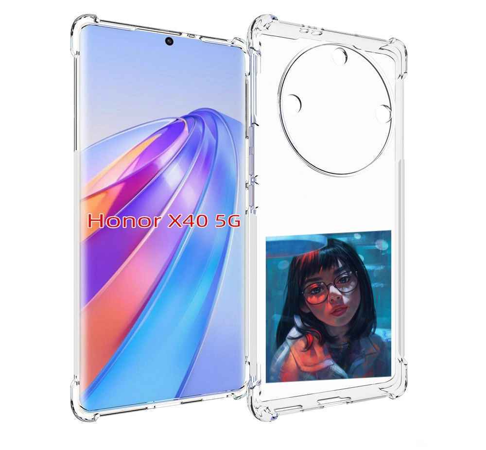 

Чехол MyPads девушка-под-красным-светом для Honor X40, Прозрачный, Tocco