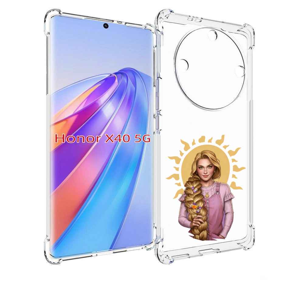 

Чехол MyPads девушка-с-большой-косой для Honor X40, Прозрачный, Tocco