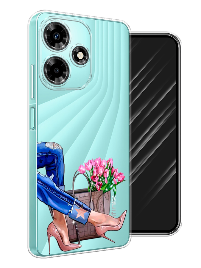 

Чехол Awog на Infinix Hot 30 "Каблучки", Синий, 3104050-7