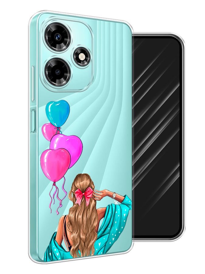 

Чехол Awog на Infinix Hot 30 "День Рождения", Голубой;розовый;бежевый, 3104050-7