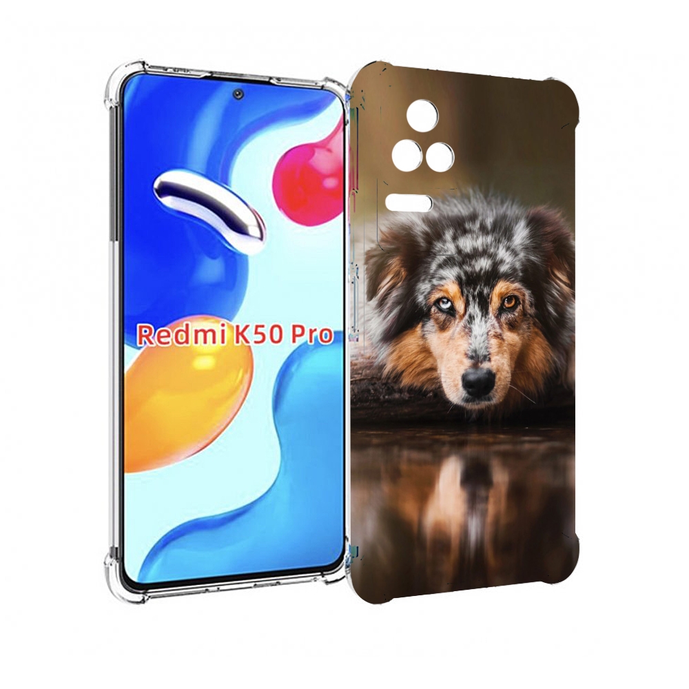 

Чехол MyPads австралииская овчарка для Xiaomi Redmi K50 / K50 Pro, Прозрачный, Tocco