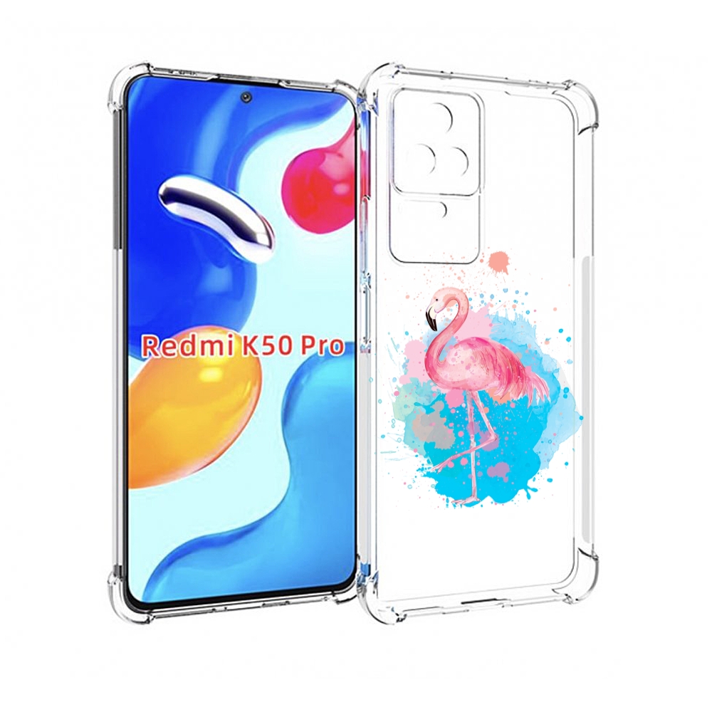 

Чехол MyPads акварельное-фламинго для Xiaomi Redmi K50 / K50 Pro, Прозрачный, Tocco
