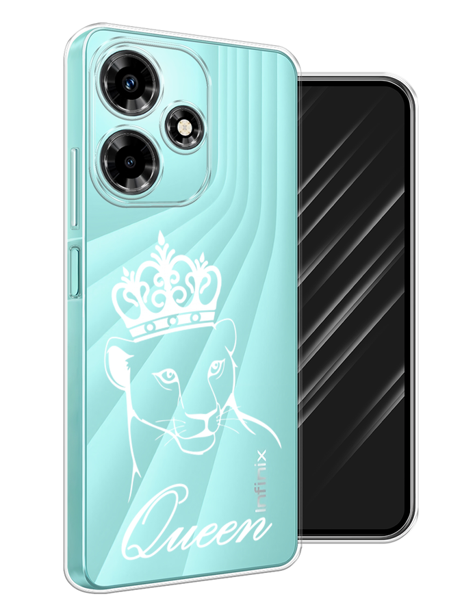 

Чехол Awog на Infinix Hot 30 "Львица королева", Бежевый;прозрачный, 3104050-7