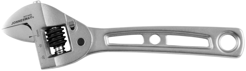Ключ разводной 0-26 мм L=200 мм с облегченной рукояткой трещоточный JW