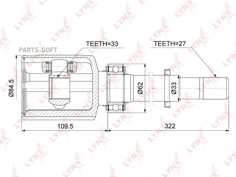 

Шрус LYNXauto CI3754