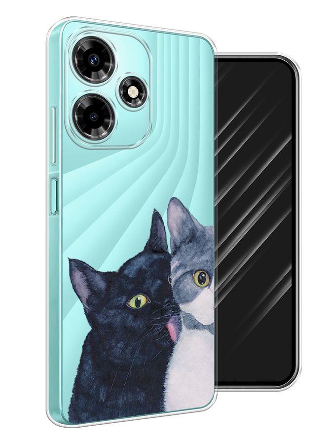 

Чехол Awog на Infinix Hot 30 "Кошачья любовь", Синий, 3104050-1