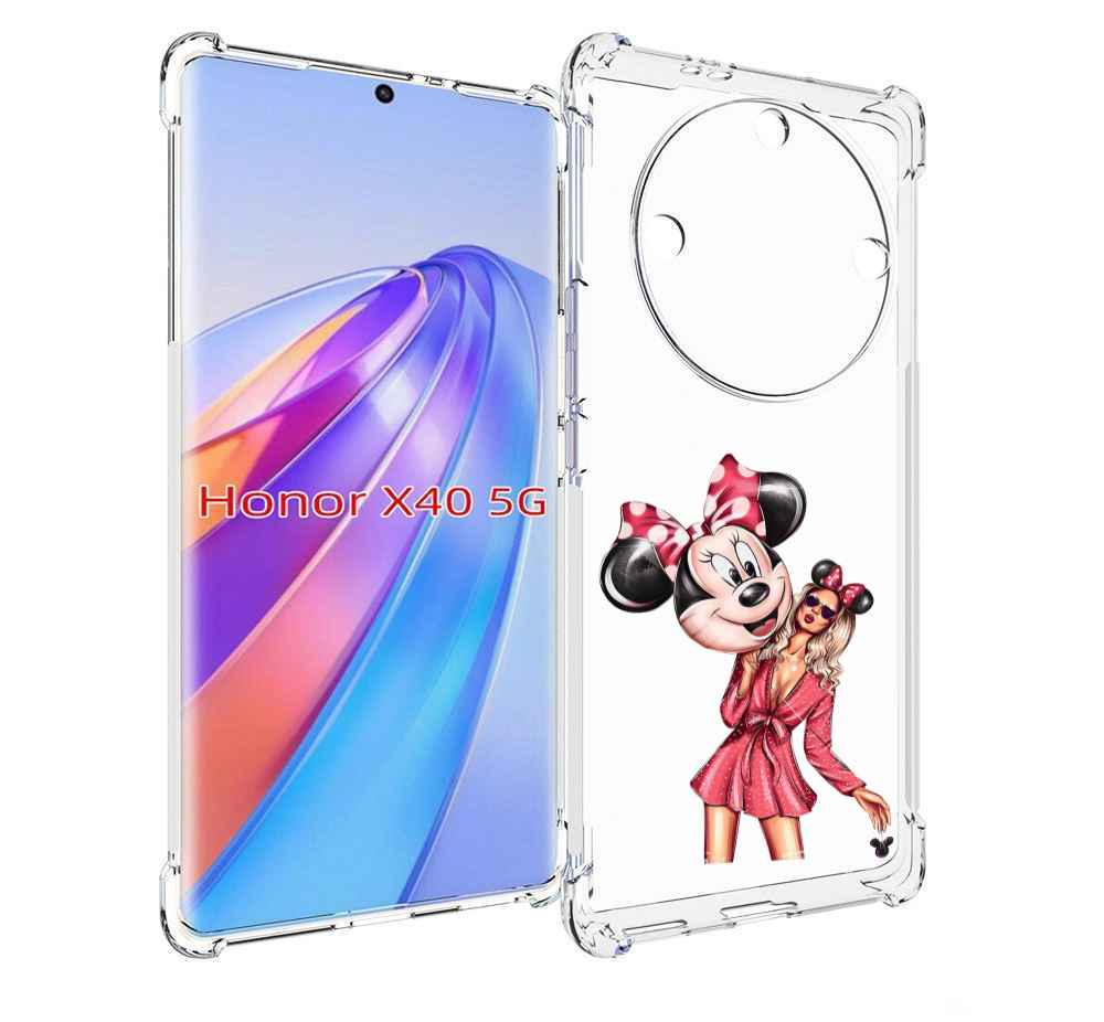 

Чехол MyPads девушка-с-шариком женский для Honor X40, Прозрачный, Tocco