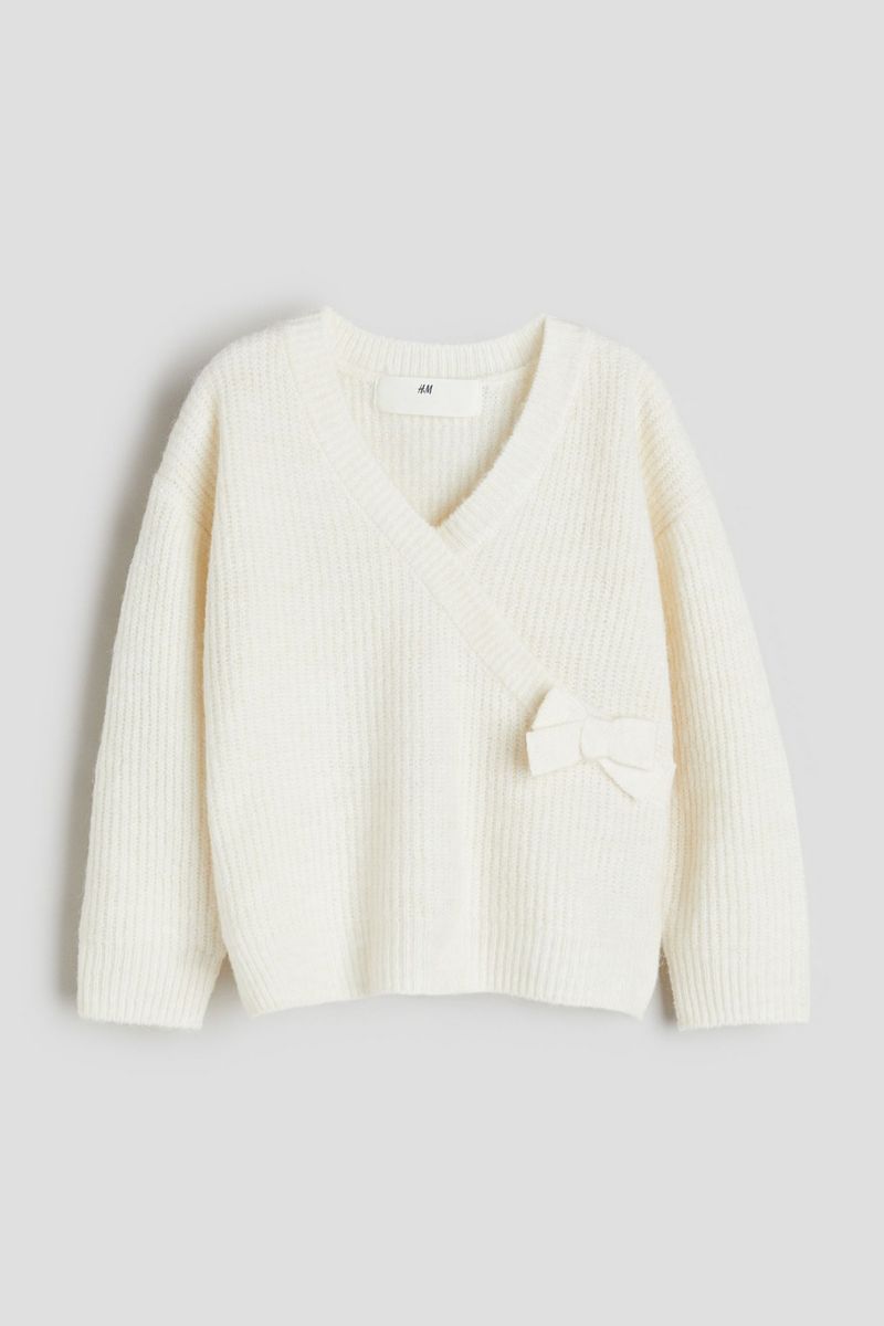 

Пуловер детский H&M 1211095, белый, 110, 1211095