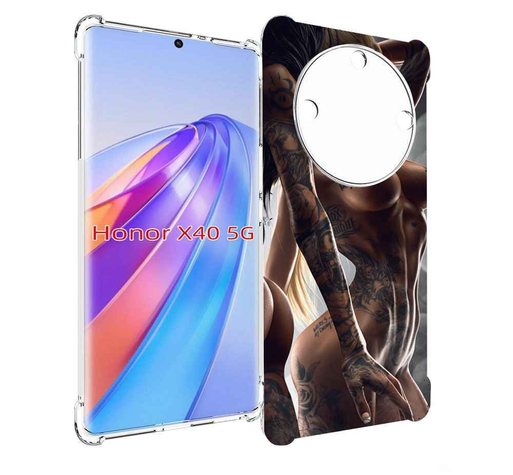 

Чехол MyPads девушки-инь-и-янь-в-татуировках для Honor X40, Прозрачный, Tocco