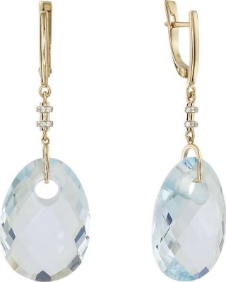 

Серьги из красного золота ALORIS 1481ТКц, фианит, 1481ТКц