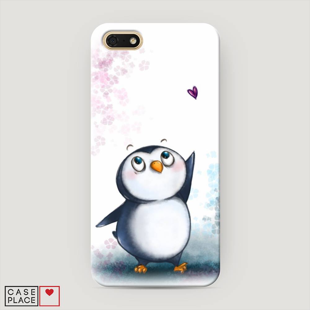 

Чехол Awog "Пингвин и сердечко" для Huawei Y5 2018, 65920-1