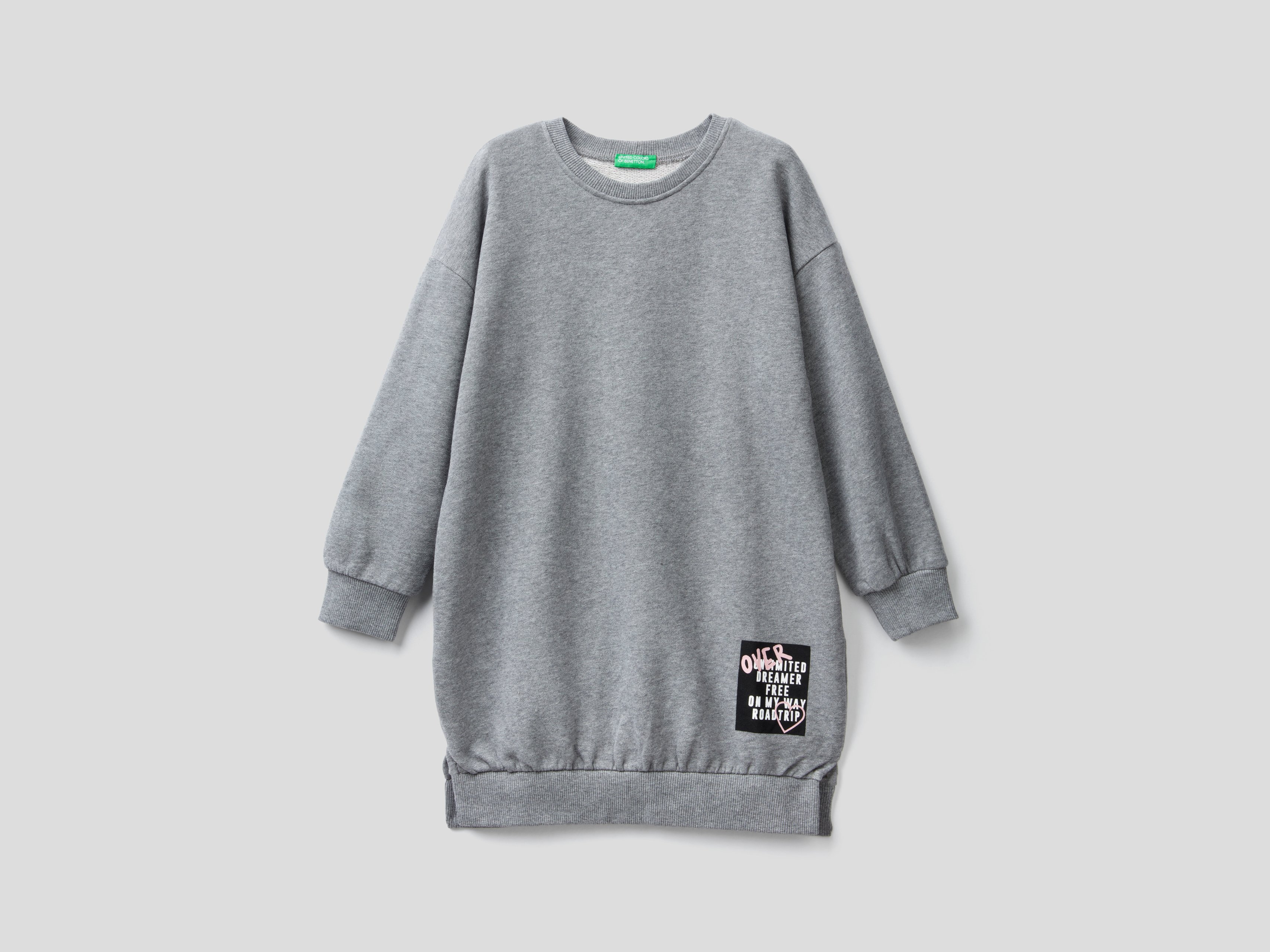 фото Платье для девочек benetton цв. серый р.116 united colors of benetton