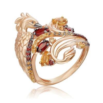 

Кольцо из золота р. 16,5 PLATINA jewelry 01-5776-00-722-1110, цитрин, 01-5776-00-722-1110
