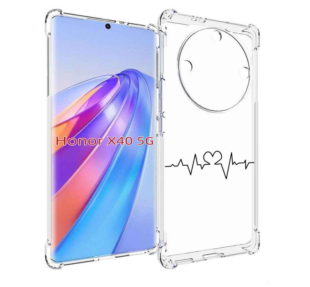 

Чехол MyPads диаграмма-любви для Honor X40, Прозрачный, Tocco