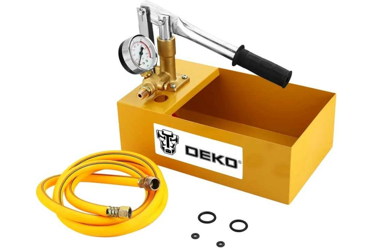 Ручной опрессовщик DEKO HTP01 (5 л., 0-60 атм., 3кг)