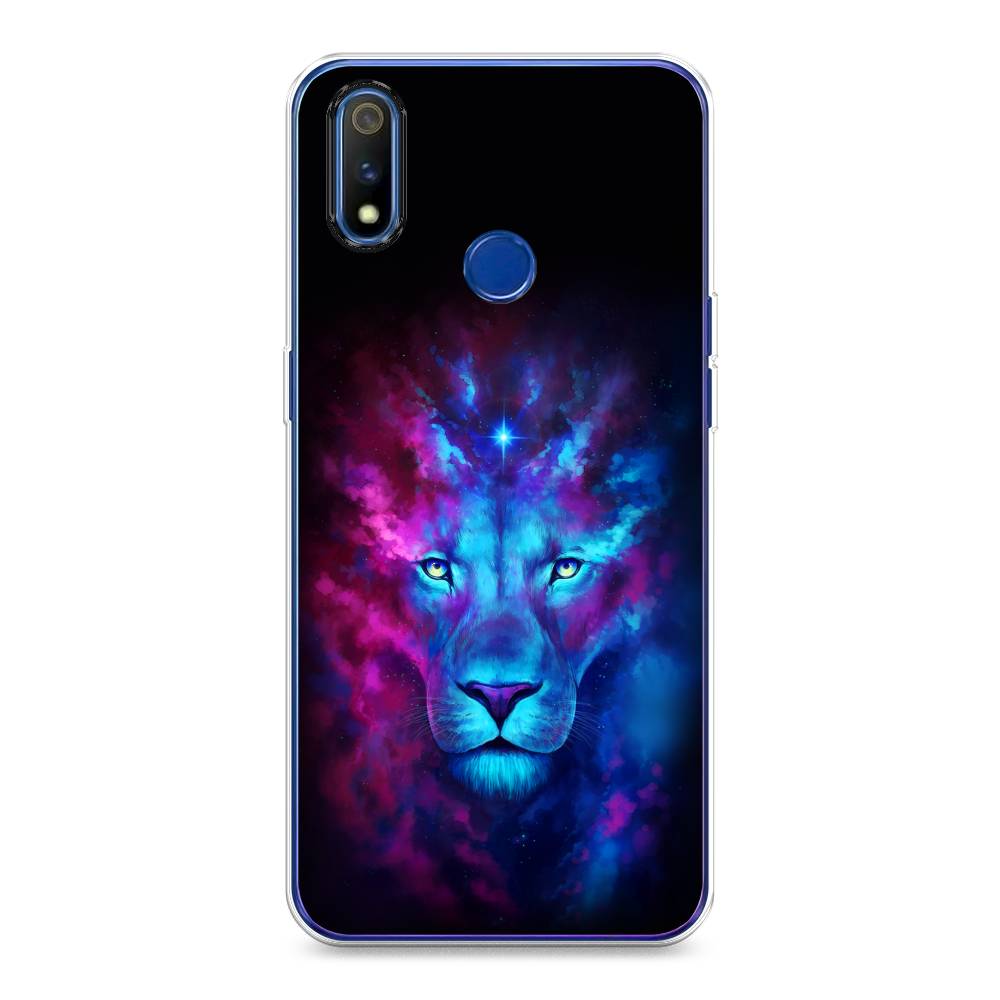 

Чехол Awog на Realme 3 Pro "Космический лев", Разноцветный, 251250-1