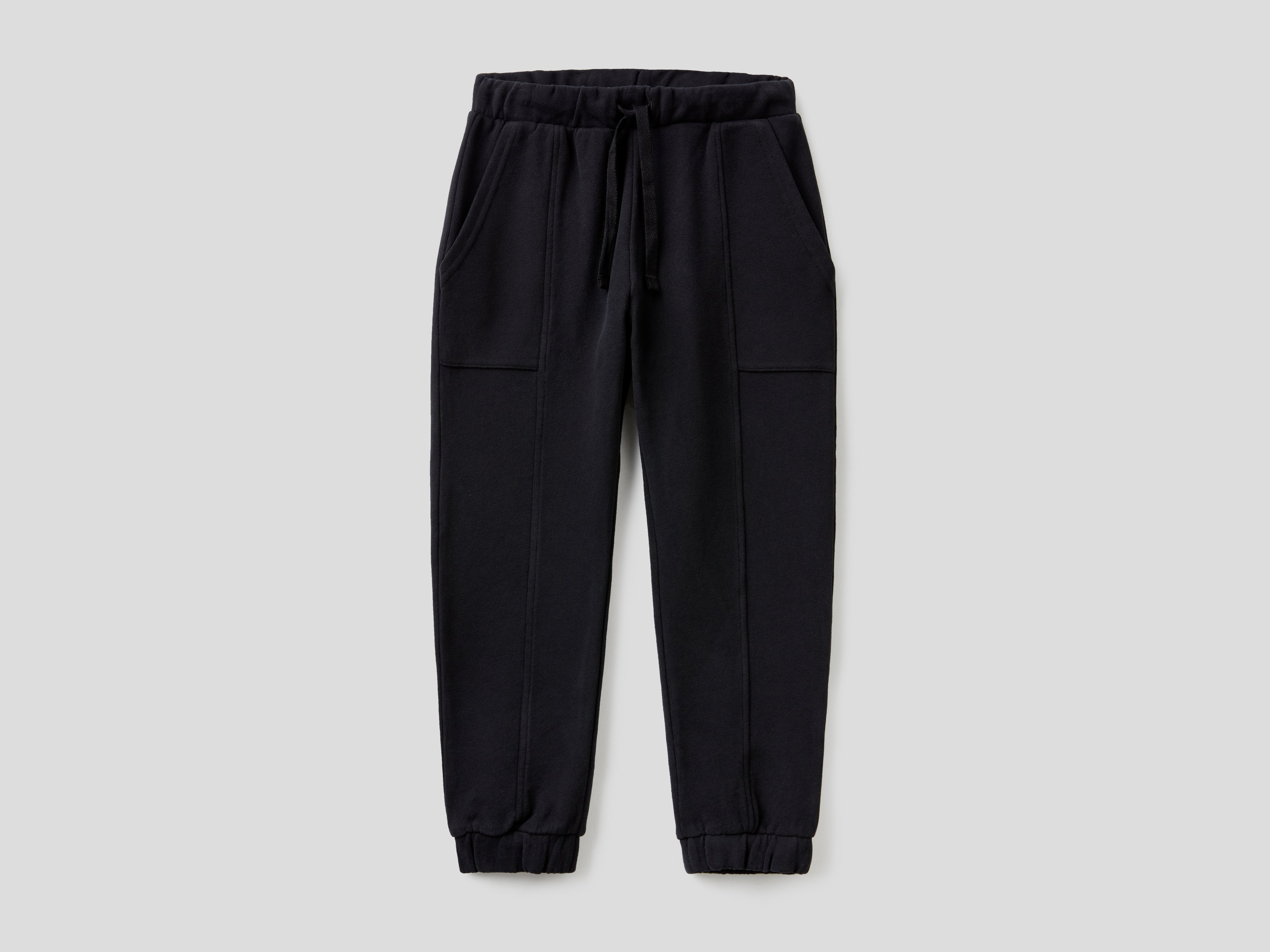 фото Брюки для девочек benetton цв. черный р.140 united colors of benetton