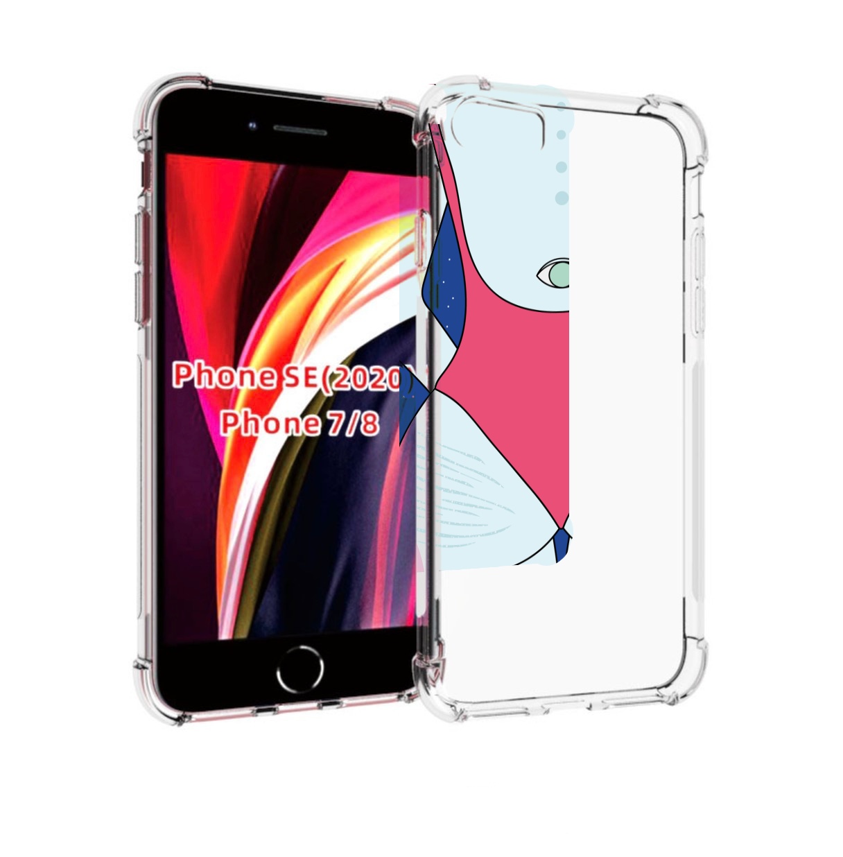 

Чехол MyPads девушка-с-глазом-на-спине для iPhone 7 4.7 / iPhone 8 / iPhone SE 2 (2020), Прозрачный, Tocco