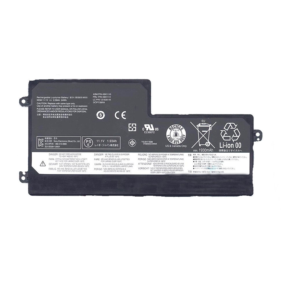 

Аккумулятор для ноутбука Lenovo ThinkPad T440S ASM P/N 45N1110 11.4V 24Wh